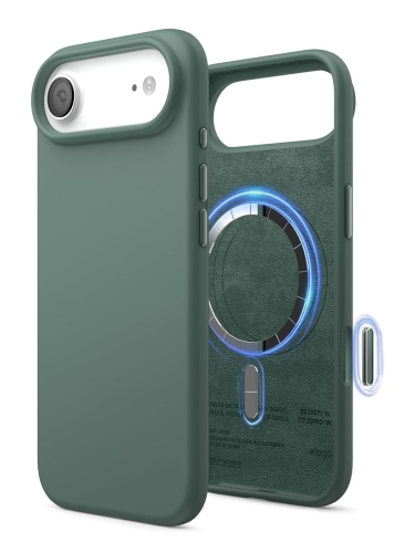 Elago для iPhone Air чехол Magnetic Silicone Midnight Green (MagSafe)