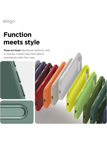 Elago для iPhone Air чехол Magnetic Silicone Midnight Green (MagSafe)