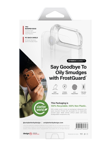 Uniq для iPhone Air чехол Lifepro Xtreme AF Frost Clear/White (MagSafe)