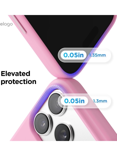 Elago для iPhone 17 Pro Max чехол Magnetic Silicone Hot Pink (MagSafe)