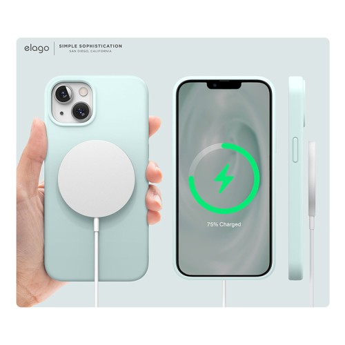 Чехол Elago Soft Silicone для iPhone 13, Mint