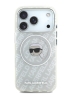 Karl Lagerfeld для iPhone 17 Pro Max чехол IML Karl Head on logo Metal Cam Hard Grey (MagSafe)