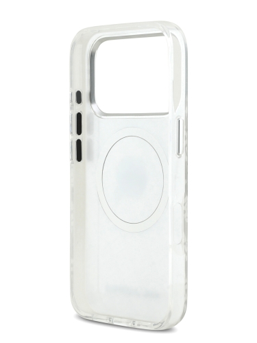 Karl Lagerfeld для iPhone 17 Pro Max чехол IML Karl Head on logo Metal Cam Hard Grey (MagSafe)