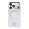 Karl Lagerfeld для iPhone 17 Pro Max чехол IML Initials Metal logo & Camera прозрачный (MagSafe)