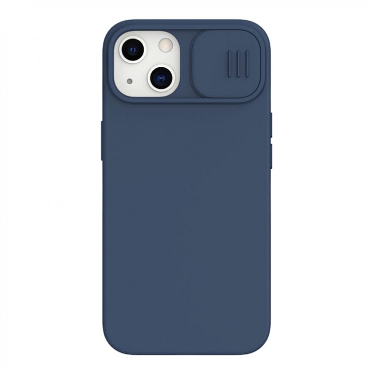 Чехол Nillkin CamShield Silky Magnetic Silicone для iPhone 13, синий