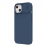 Чехол Nillkin CamShield Silky Magnetic Silicone для iPhone 13, синий