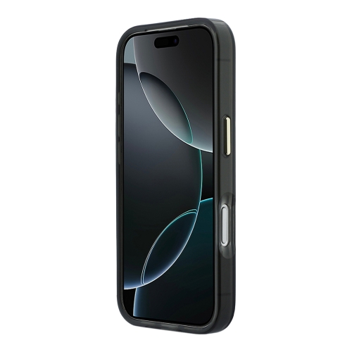 Karl Lagerfeld для iPhone 17 Pro чехол IML NFT Choupettes Script logo Metal Cam Black (MagSafe)