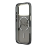 Karl Lagerfeld для iPhone 17 Pro чехол IML NFT Choupettes Script logo Metal Cam Black (MagSafe)