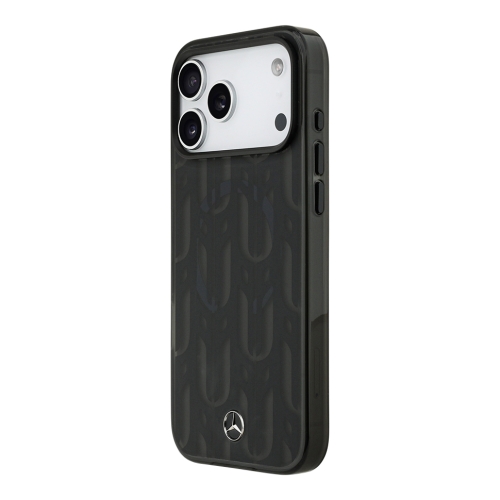 Mercedes для iPhone 17 Pro Max чехол IML Frosted Laurel Leaves Metal Cam Hard Black (MagSafe)
