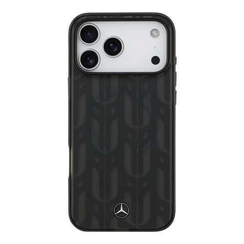 Mercedes для iPhone 17 Pro Max чехол IML Frosted Laurel Leaves Metal Cam Hard Black (MagSafe)
