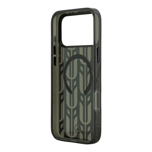 Mercedes для iPhone 17 Pro Max чехол IML Frosted Laurel Leaves Metal Cam Hard Black (MagSafe)