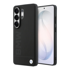 BMW для Galaxy S26 Ultra чехол Signature Leather Logo imprint Metal logo Hard Black (MagSafe)
