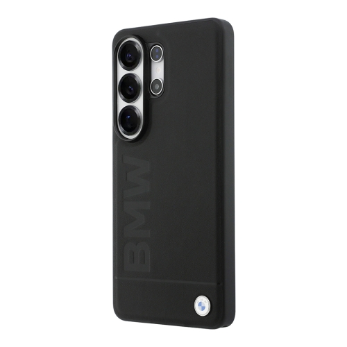 BMW для Galaxy S26 Ultra чехол Signature Leather Logo imprint Metal logo Hard Black (MagSafe)