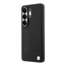 BMW для Galaxy S26 Ultra чехол Signature Leather Logo imprint Metal logo Hard Black (MagSafe)