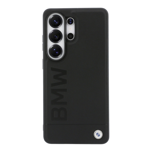 BMW для Galaxy S26 Ultra чехол Signature Leather Logo imprint Metal logo Hard Black (MagSafe)