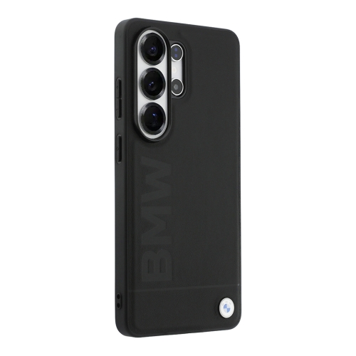 BMW для Galaxy S26 Ultra чехол Signature Leather Logo imprint Metal logo Hard Black (MagSafe)