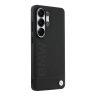 BMW для Galaxy S26 Ultra чехол Signature Leather Logo imprint Metal logo Hard Black (MagSafe)