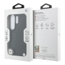 BMW для Galaxy S26 Ultra чехол Signature Leather Logo imprint Metal logo Hard Black (MagSafe)