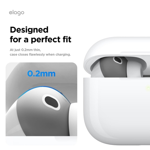 Elago для Airpods Pro 3 накладки на наушники Ear tips Cover Dark grey/White (2 пары)
