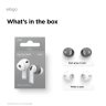 Elago для Airpods Pro 3 накладки на наушники Ear tips Cover Dark grey/White (2 пары)