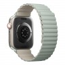 Ремешок Uniq Revix reversible Magnetic для Apple Watch 42-44-45 mm, зеленый/бежевый