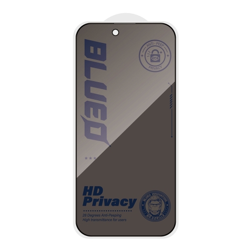 BlueO стекло для iPhone 18 Pro, Anti-Peep Black