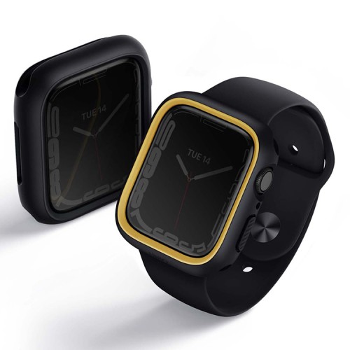 Чехол Uniq Moduo interchangable для Apple Watch 41/40 мм, черный/желтый