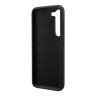 Чехол Guess Liquid Silicone Gold Metal logo для Galaxy S23 Plus, черный