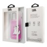 Чехол Karl Lagerfeld Choupette Fun Hard Gradient для iPhone 14 Pro, розовый