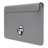Чехол-папка Lagerfeld Saffiano Sleeve NFT Karl & Choupette для Macbook 13"/14", серебристый