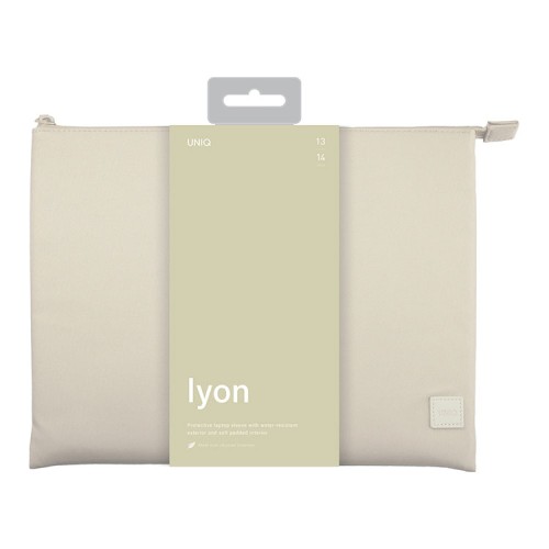 Uniq для ноутбуков 14" чехол LYON RPET fabric Laptop sleeve (snug-fit) Light Beige