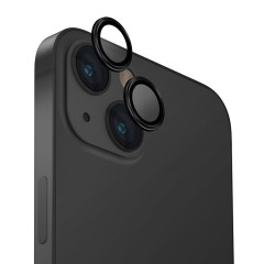 Uniq стекло для iPhone 15/15 Plus, OPTIX Camera Lens protector Aluminium Black, 2 шт.