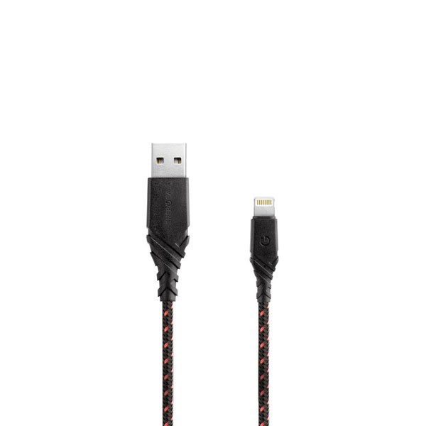EnergEA NyloGlitz USB-A/Lightning MFI (0.18 м), красный CBL-NG-RED018