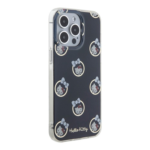 Hello Kitty для iPhone 15 Pro чехол PC/TPU Kitty in Bubbles Hard Black