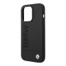 BMW для iPhone 15 Pro чехол Signature Liquid silicone Laser logo Hard Black (MagSafe)