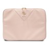 Guess для ноутбуков 13"/14" чехол Sleeve PU Grained leather 4G metal logo with Zipper Pink