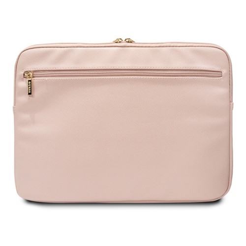 Guess для ноутбуков 13"/14" чехол Sleeve PU Grained leather 4G metal logo with Zipper Pink
