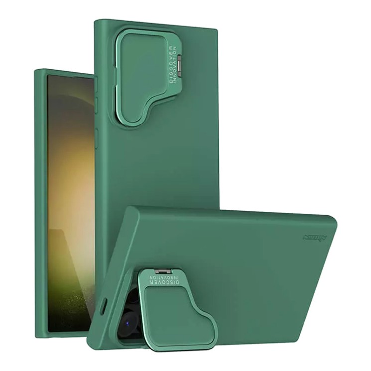 Nillkin для Samsung Galaxy S24 Ultra чехол CamShield Silky Prop Silicone Dark Green