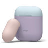 Чехол Elago Silicone DUO для AirPods, Lavender с крышками Pink и Pastel Blue