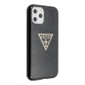 Чехол Guess Triangle logo Hard Glitter для iPhone 11 Pro, черный