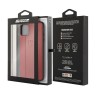 Кожаный чехол Ferrari Stamped logo Embossed lines Hard для iPhone 11 Pro Max, красный