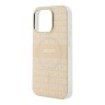 DKNY для iPhone 16 Pro Max чехол PC/TPU Repeat texture Tonal stripe Pink (MagSafe)