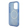 Guess для iPhone 16 Pro чехол PC/TPU 4G Peony Blue (MagSafe)