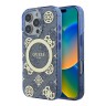 Guess для iPhone 16 Pro чехол PC/TPU 4G Peony Blue (MagSafe)
