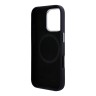 BMW для iPhone 16 Pro чехол Signature PU Full Wrapped Metal logo & Camera Hard Navy (MagSafe)