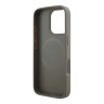 DKNY для iPhone 16 Pro чехол PU Checkered Metal logo Hard Beige (MagSafe)