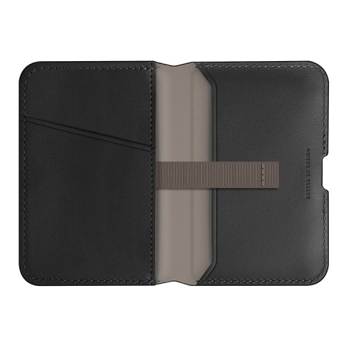 Uniq магн. бумажник Lyden DS Magnetic RFID-blocking wallet Dallas Black/Flint Grey