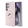 Karl Lagerfeld для Galaxy S25 Ultra чехол Liquid Silicone NFT Karl & Choupette Head Hard Pink (MagSafe)