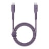 Energea Кабель FLOW USB-C to USB-C PD240W 5A Nanoweave Magnetic tie Purple 1.5m