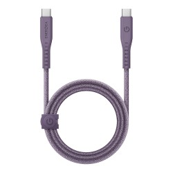 Energea Кабель FLOW USB-C to USB-C PD240W 5A Nanoweave Magnetic tie Purple 1.5m